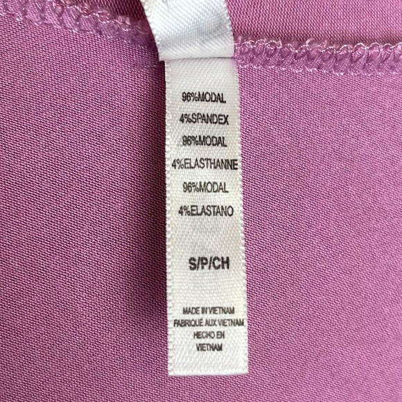 Jockey Women's Pink Open Front Cardigan Small Modal Blend Drape Hem - Picture 5 of 5